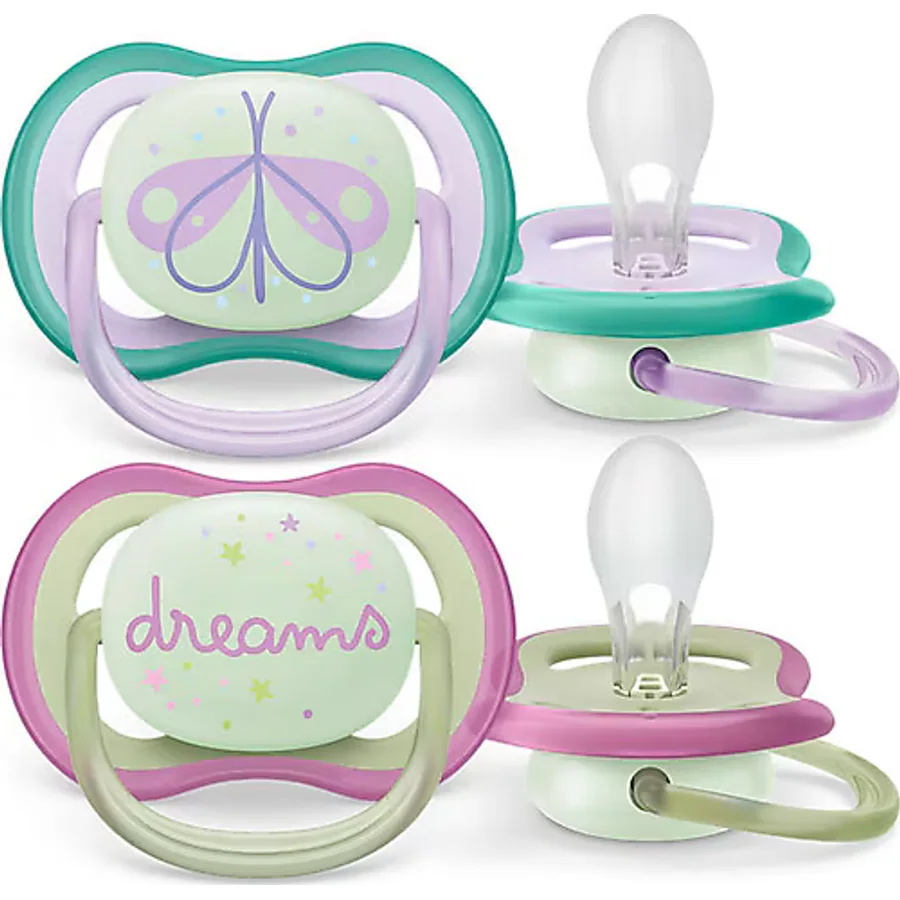 Philips Avent SCF376/19 Ultra Air Night 0-6 Ay 2'li Kız Emzik