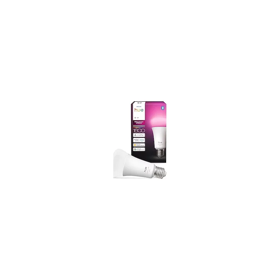 Philips Hue LED A67 lamba, beyaz ve renkli ambiyans, E27 duy, 11,8 W, tam spektrumlu ışık 1000 K-200