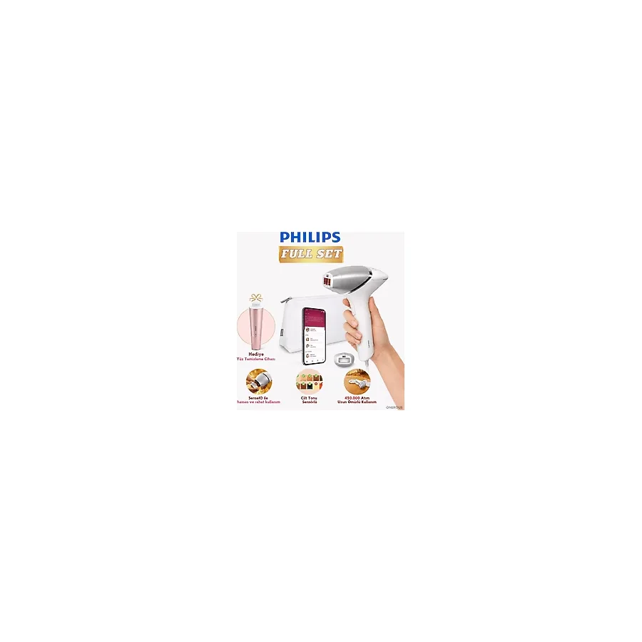 Philips Ipl Lazer Epilasyon Aleti Ev Tipi Akıllı Sensörlü Kablolu Kullanım Pratik Tüy Azaltıcı Kusursuz Pürüzsüzlük - Renk