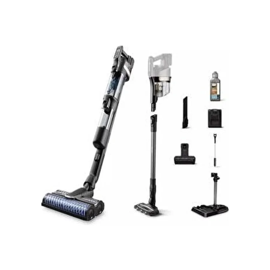 Philips Islak & Kuru Aqua Yeni Hibrit Motorlu Ultra Premium Kablosuz Dikey Süpürge, Kendini Temizleme - Siyah