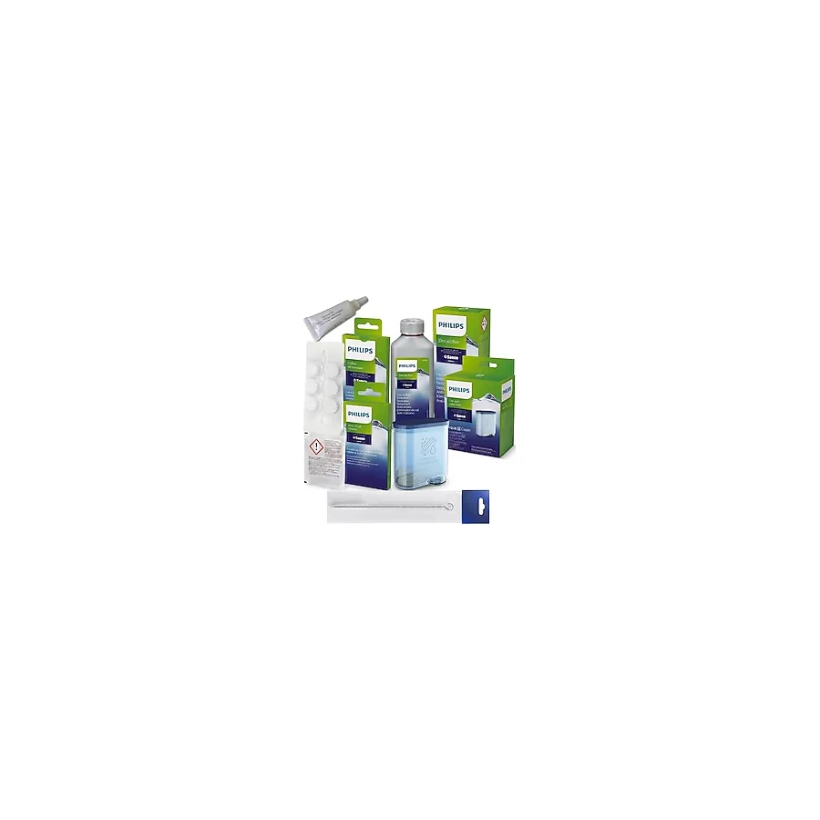 Philips Orijinal Kahve Makinesi Bakım Seti - CA6903 Filtre + CA6700 Kireç Çözücü + CA6704 Yağ Tableti + CA6705 Süt Tozu + Orijinal Gres Yağı + Fırça