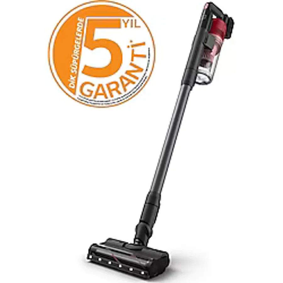 Philips PowerCyclone 11 Kırmızı Sarjlı Kablosuz Dikey Süpürge 25.2 Volt Led Başlıklı