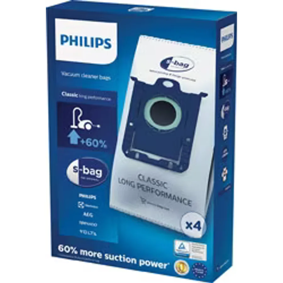 Philips S-Bag Classic Long Performans FC8021/03 4 Adet Toz Torbası