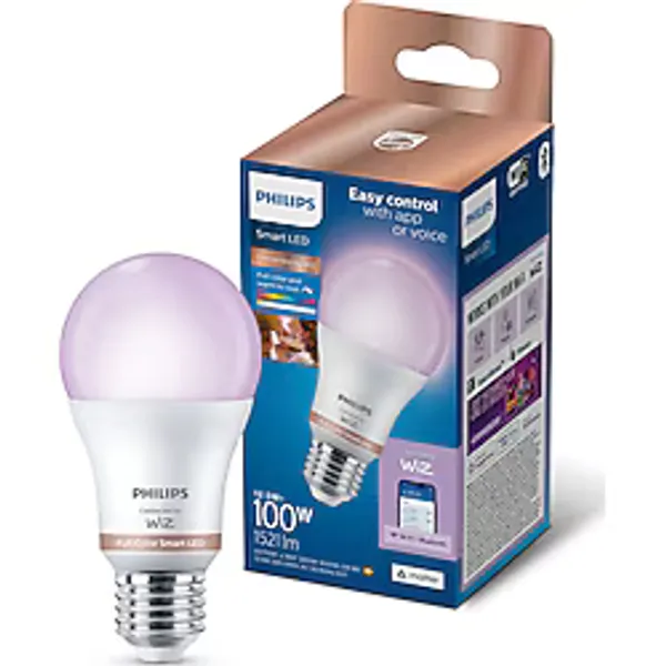 Philips Smart Lighting LED Ampul A60 E27 100W Eşdeğer RGB - Google Home, Alexa, HomeKit ve Matter uyumlu