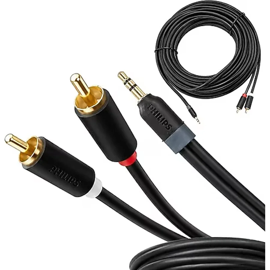 Philips Swr2110/93 15 Metre 3.5Mm Stereo 2 Rca Aux Ses Kablosu Hi-Fi