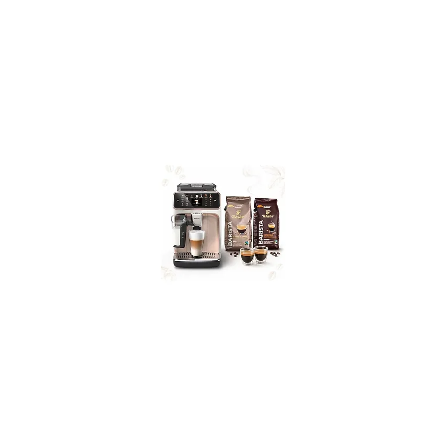 Philips Tam Otomatik Espresso ve Kahve Makinesi - Rose Gold, 20 Sıcak & Soğuk Içecek, Lattego Süt Köpürtücü, (2 kg Kahve Hediyeli) Renkli Dokunmatik Ekran, Sessiz Seramik Öğütücü
