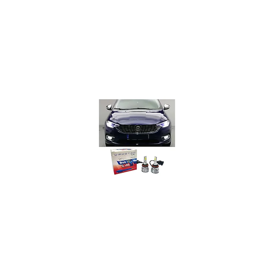 Photon Fiat Egea LED Xenon Sis Farı Ampulü H11 Duo Yeni Seri Beyaz