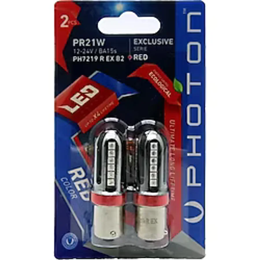 Photon P21W Tek Duy Led Red (Kırmızı) Exclusive Serisi PH7219 R EX