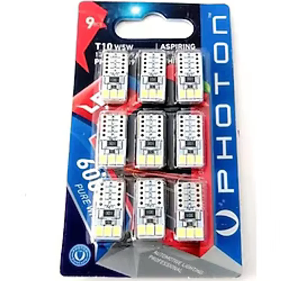 Photon W5w T10 Dipsiz Led Tavan Park Plaka Ampulü (9 Adet )