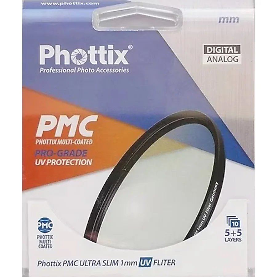 Phottix 72 MM PMC Ultra Slim UV Protector Filtre