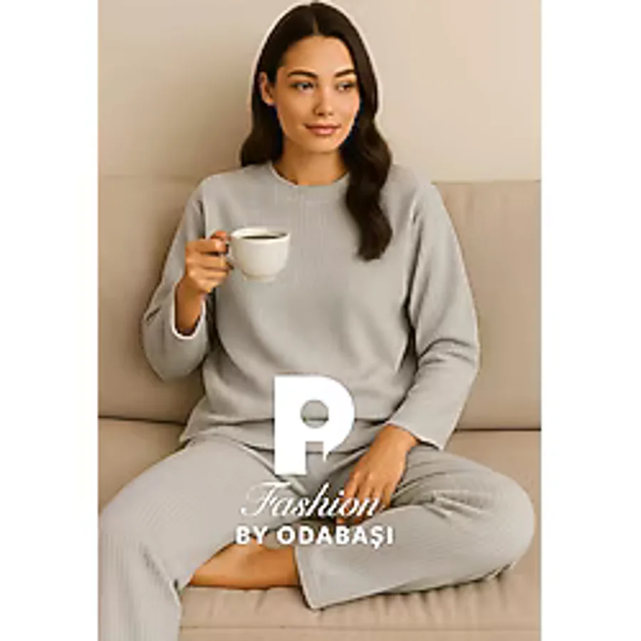 Pi Fashion bayan pijama takımı selanik örme kumaş