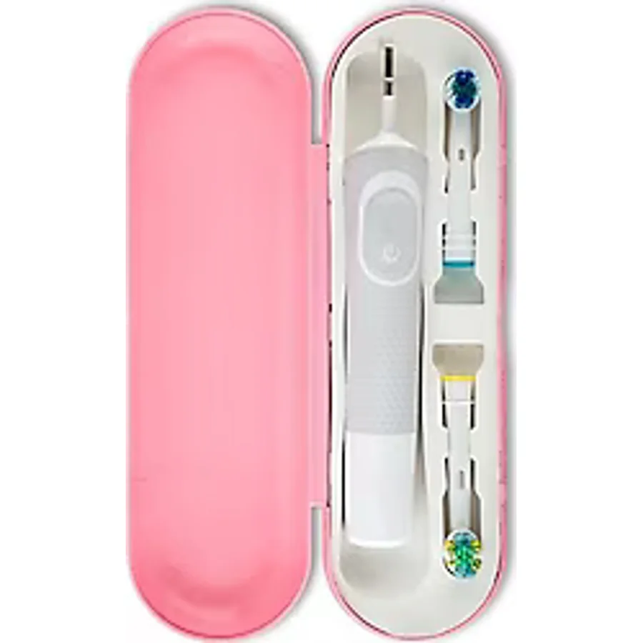 Pi&Go Şarjlı Diş Fırçası Koruma Kabı Hijyenik Seyahat Kutusu Pudra Pembe