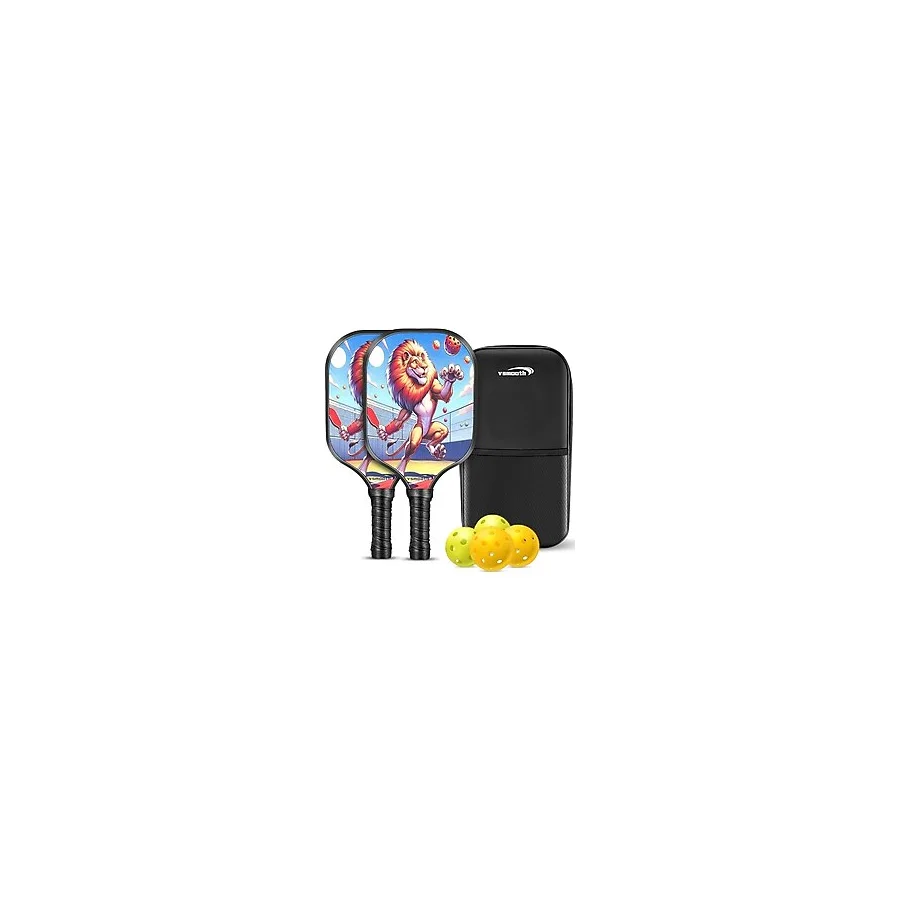 Pickleball Paddles, USAPA Onaylı Fiberglas Turşu Seti 2 Hafif Pickleball Raketi, 4 Pickleball Topu, 1 Taşınabilir Taşıma Çantası, Pickleballs Raket Hediyeleri