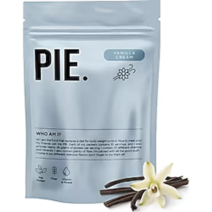 PIE. Proteinli Öğün Tozu /Vanilya Aromalı /Vücut Ağırlığı Kontrolü İçin Diyetin Yerini Alan Gıda /600 gram /10 Öğün/%85 Vegan Protein