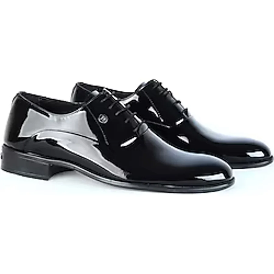 Pierre Cardin 7017 Groom Siyah Rugan Erkek Klasik Ayakkabı