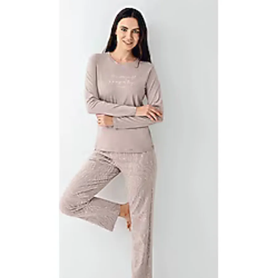 Pierre Cardin Kadın Kahverengi Pijama Takımı