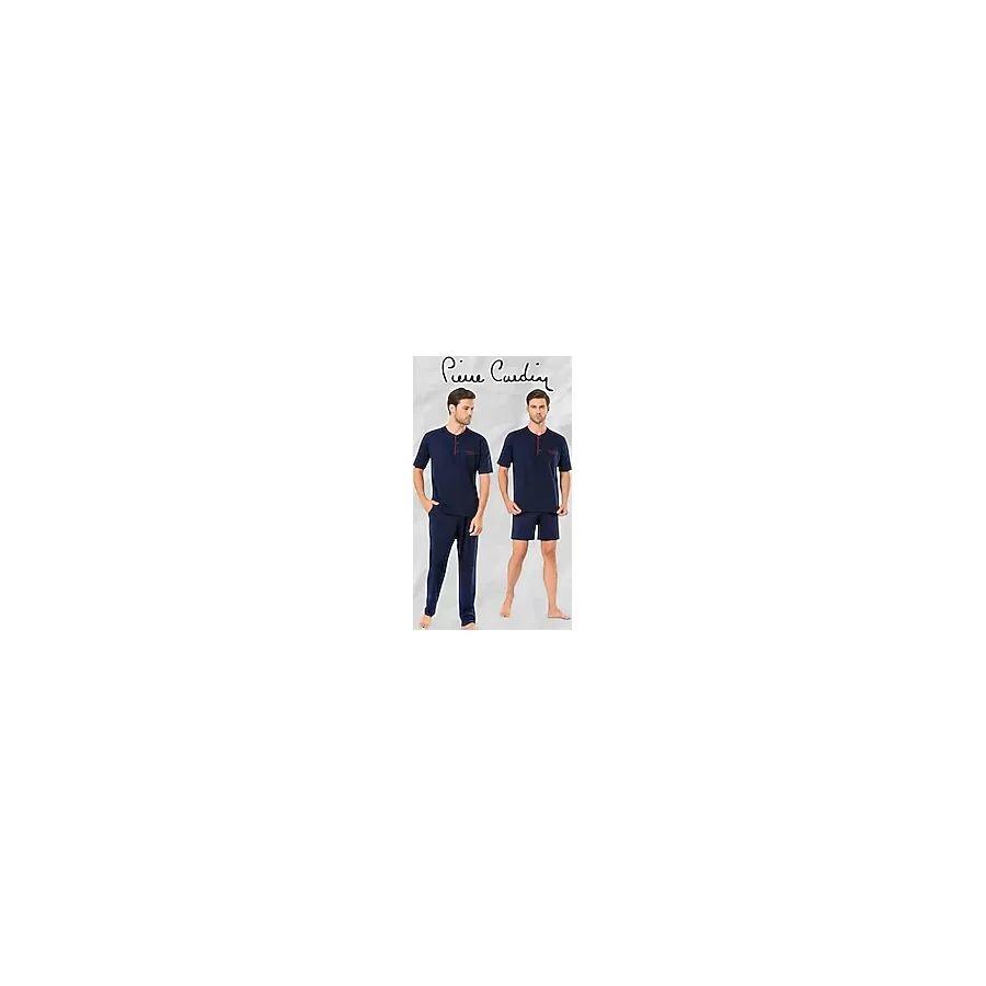 pierre cardin paris Pierre Cardin Ev Giyim Pamuk Pijama Takımı, S, L1.PC.0042.0A.12.15, Lacivert, erkek