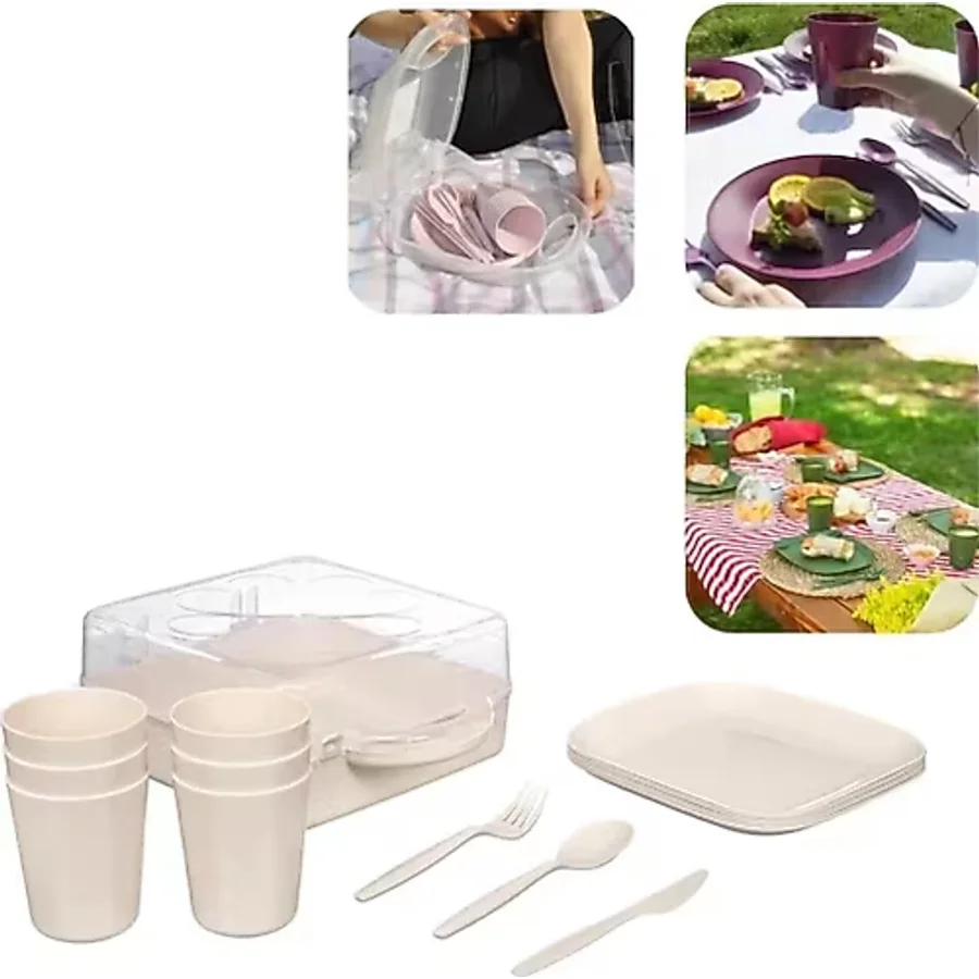 Piev Urve 6 Kişilik Piknik Seti