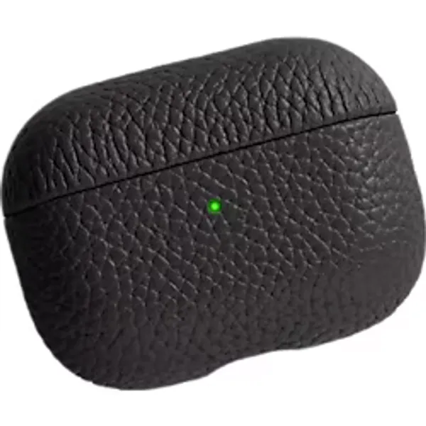 Piili Airpods Pro 2 Deri Kılıf - Siyah