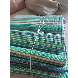 Piknik Hasırı Plaj Hasırı Katlanan Hasır Kilim Plastik Kamp Hasırı Bahçe Hasırı BÜYÜK BOY180x270 Cm