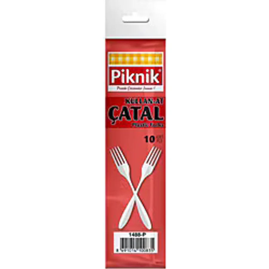 Piknik P-1488 10'lu Paket Plastik Çatal