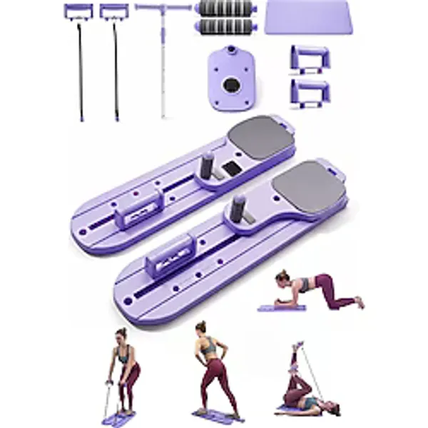 Pilates Board - Taşınabilir Pilates Reformer Aleti - Çok Fonksiyonlu Ev Tipi Pilates Ekipmanı