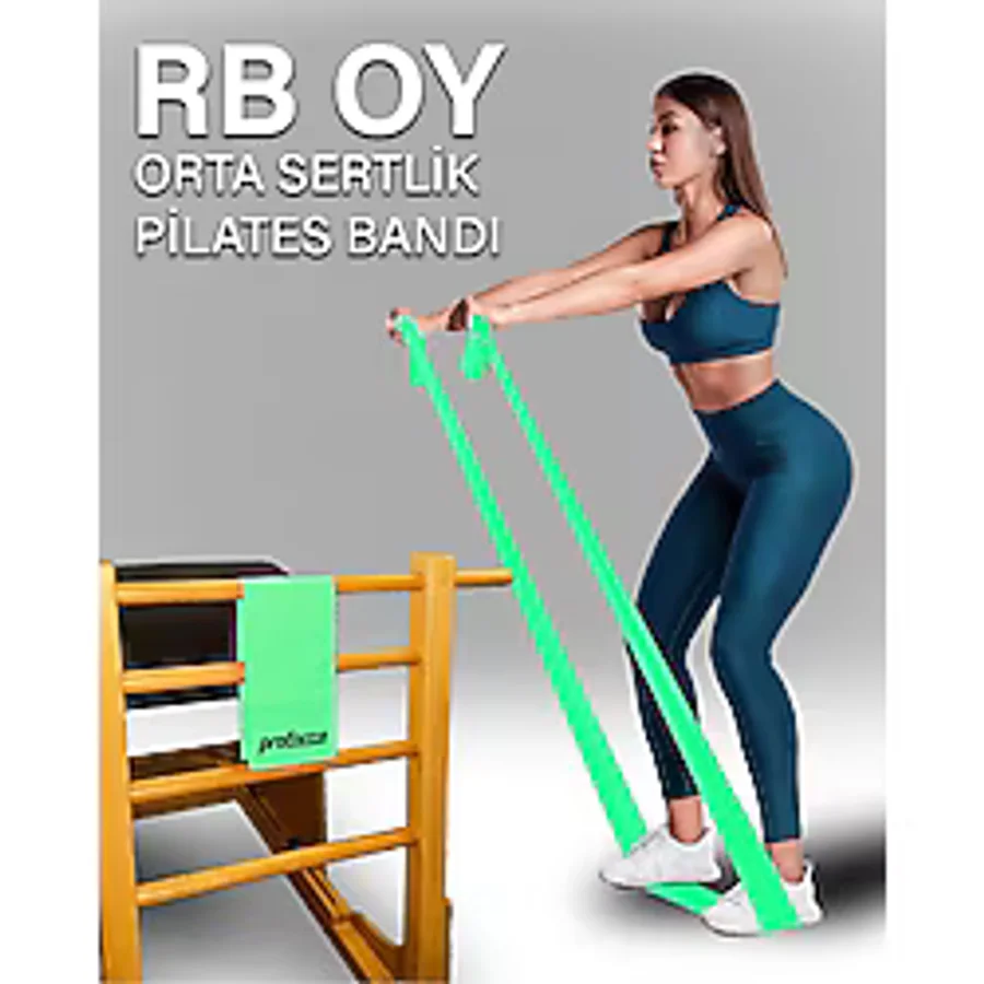 Pilates Lastiği Orta Sert Rb Oy Yeşil