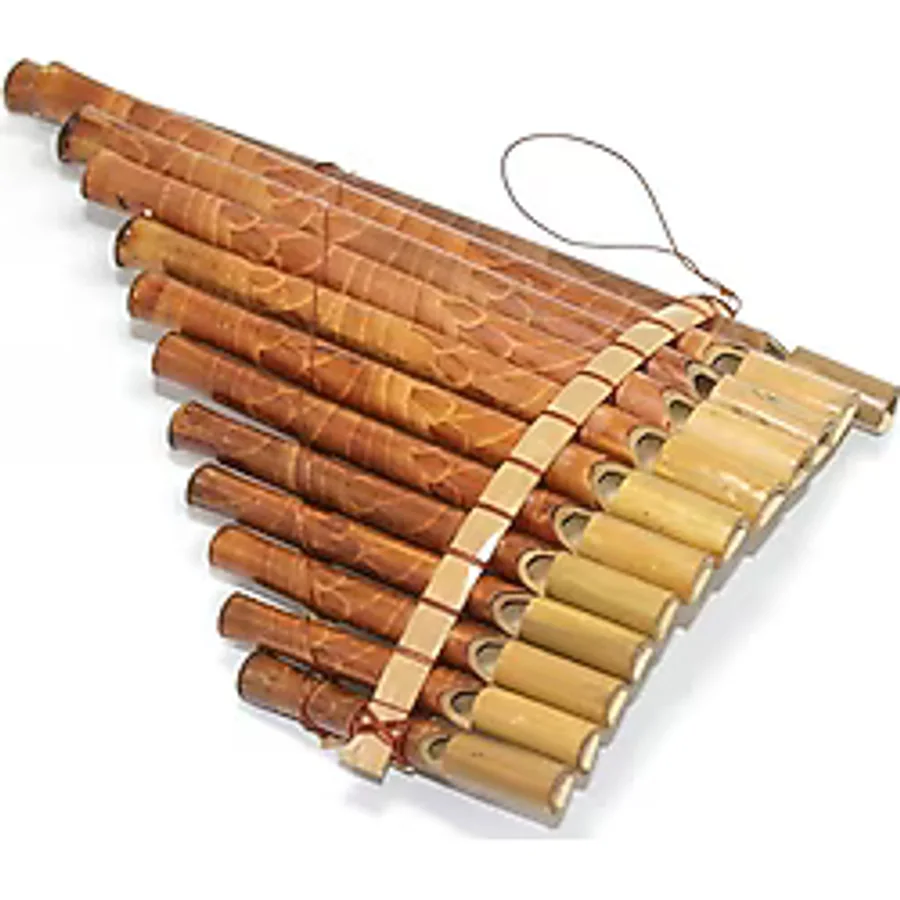 Pilelistore- Bambu Pan Flüt Büyük - Renkli - standart