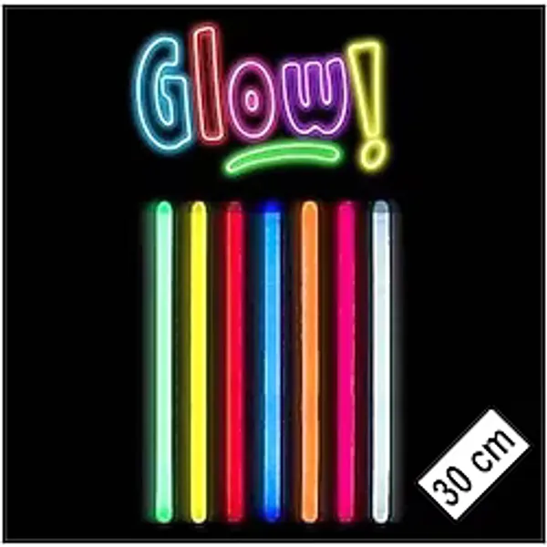 pilelistore Karanlıkta Parlayan Fosforlu Glow Stick Kalın Çubuk 30 cm 1 Adet