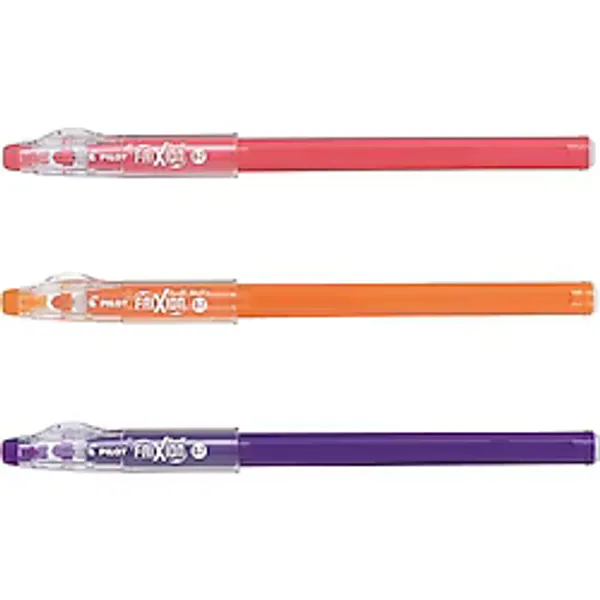 Pilot Frixion Ball Stick Roller Silinebilir Jel Kalem 0.7 mm Mercan-Turuncu-Mor