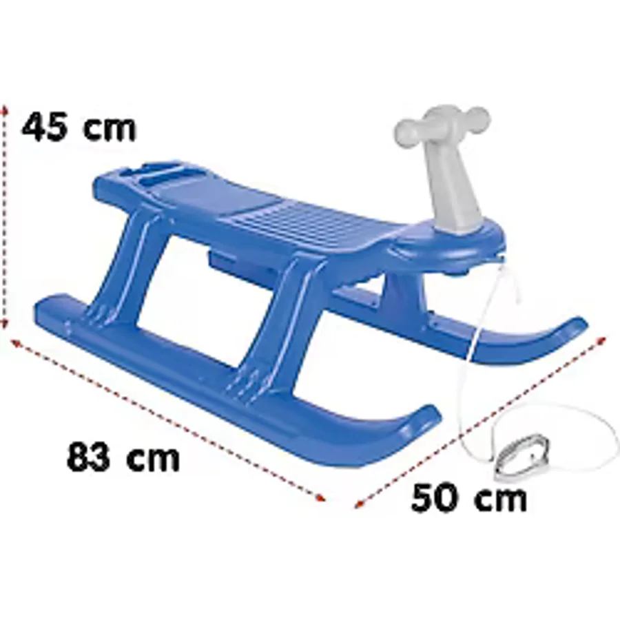 Pilsan Kar Canavarı Mavi Kızak Tutma Kulplu Model 06228 3 - 6 Yaş Çocuklar İçin Ergonomik Tasarım