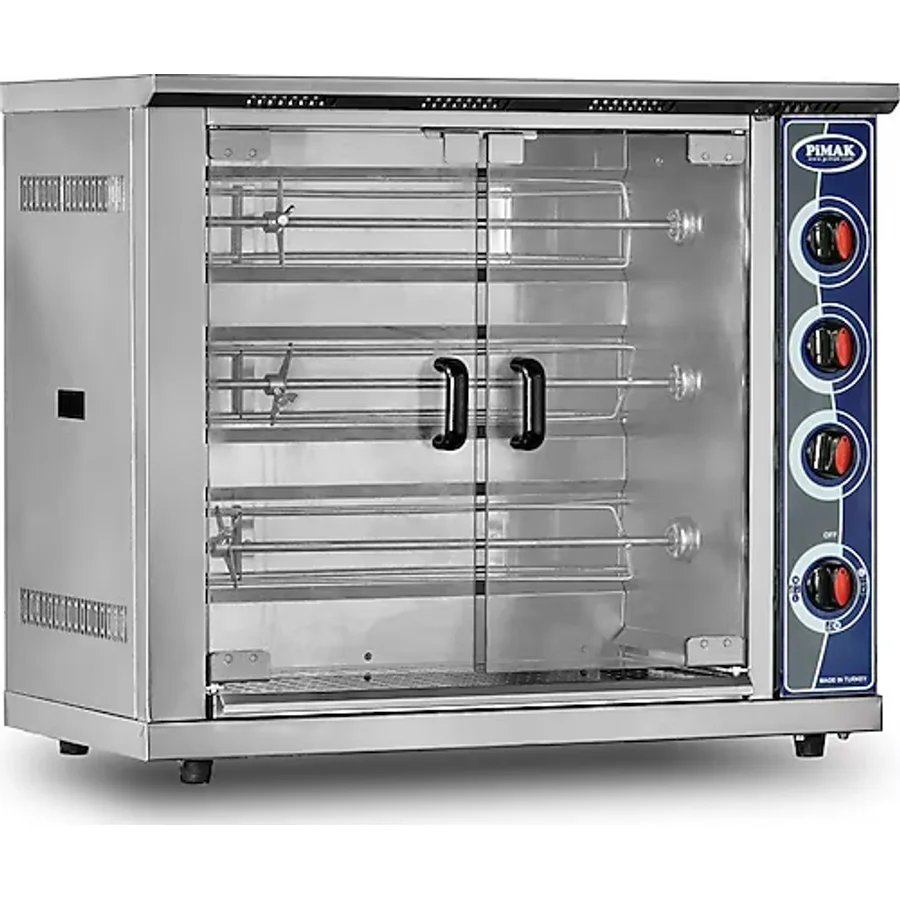 Pimak Dik Tip Piliç Çevirme Makinesi Doğalgazlı 12 piliç
