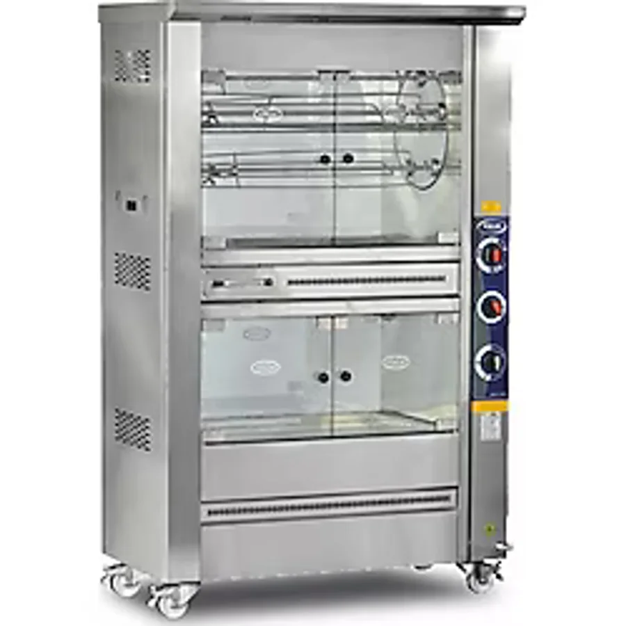 Pimak PI3/M009 Tamburlu Piliç Çevirme Makinası 40 Kapasiteli Gazlı