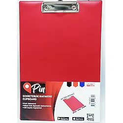 Pin A4 Kapaksız Sekreterlik Kırmızı