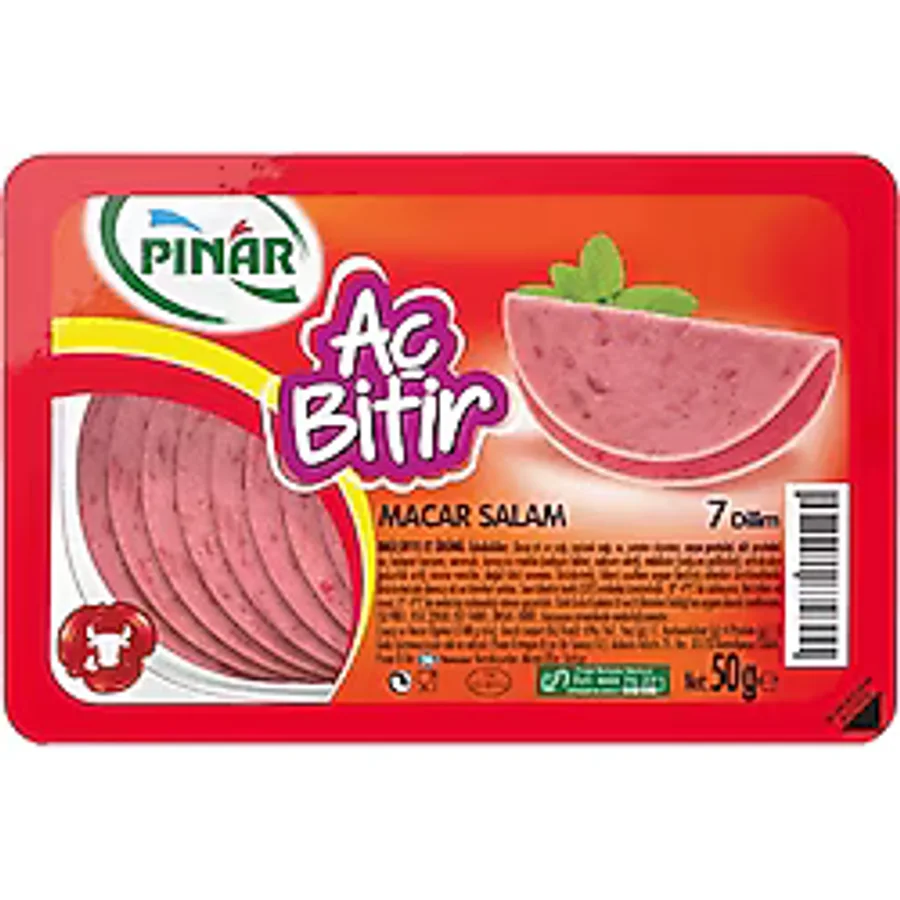 Pınar Aç Bitir Dana Dilimli Macar Salam 50 G