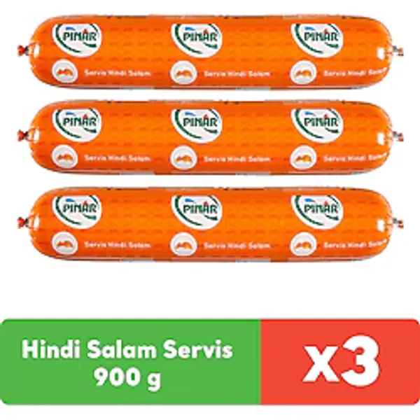 Pınar Hindi Salam Servis 900 g x 3 adet