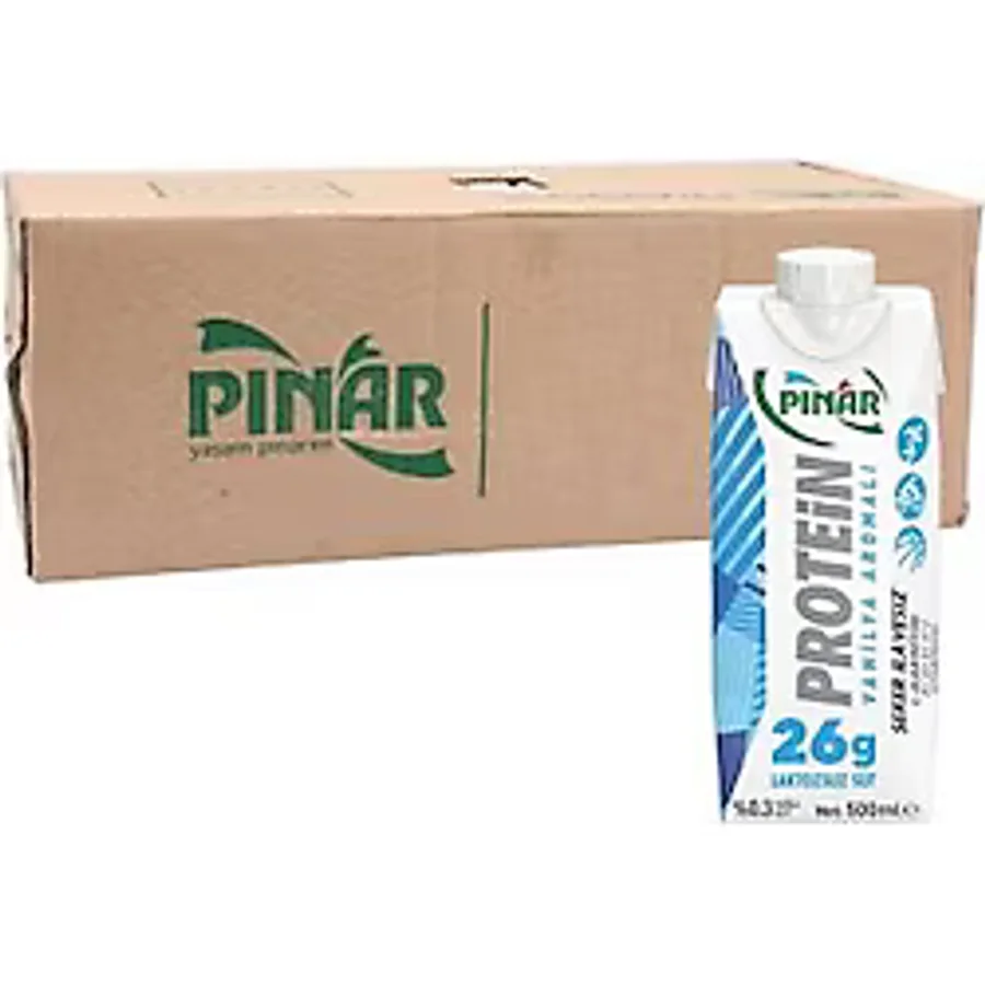 Pınar Protein Vanilyalı Süt 500 ml 12'li