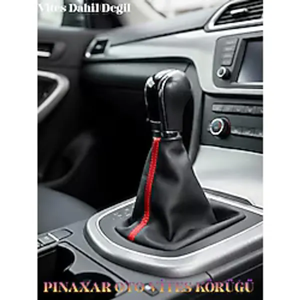 pınaxar Hyundai Getz Siyah Deri Prime Tasarım Kırmızı Şerit Vites Körüğü