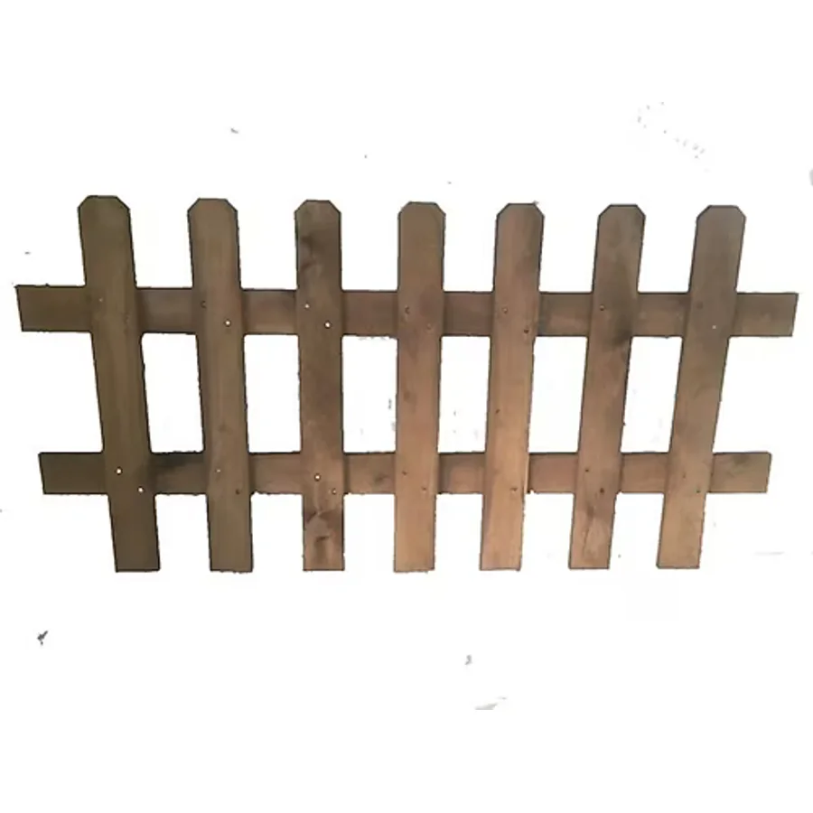 Pinoxi Ahşap Bahçe Çiti Büyük Boy 150x75 Cm Kahverengi