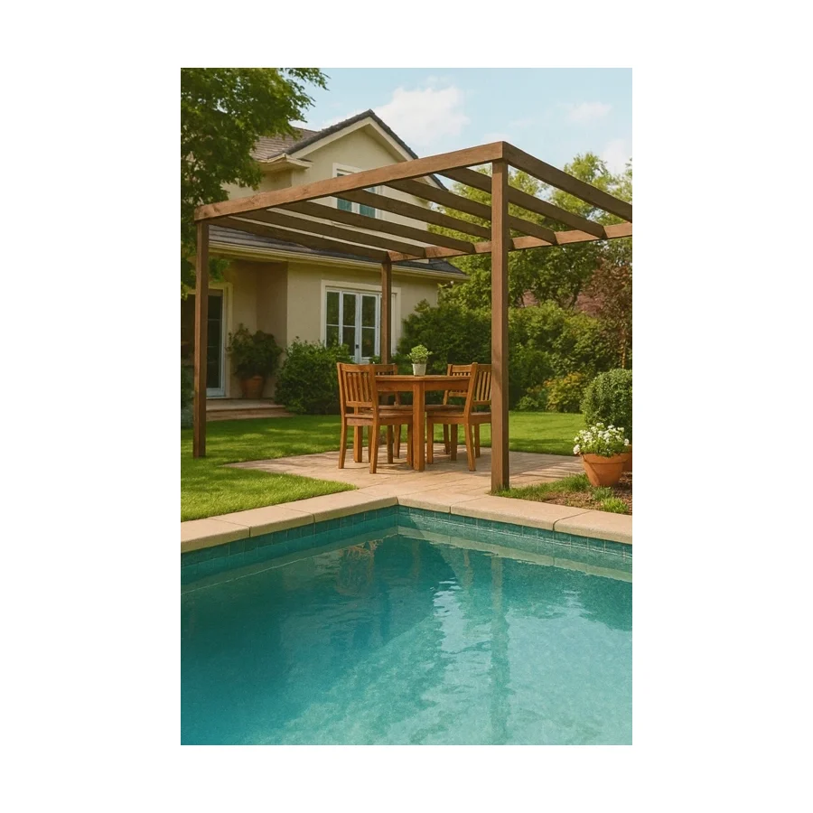 pinoxi Ahşap Smart Pergole Tente Çardak 250x250 cm