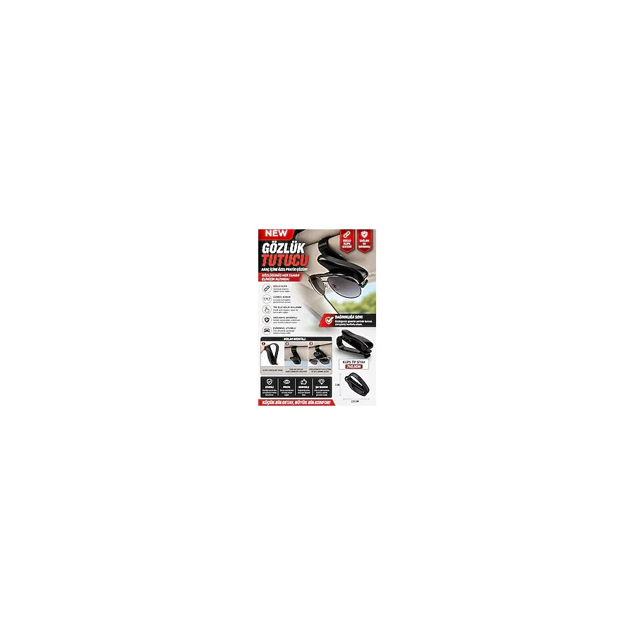PİNUKS TOGG T10F 2026 UYUMLU ARAÇ İÇİ GÖZLÜK TUTUCU GÜNEŞLİK KLİPSİ PREMIUM KALİTE