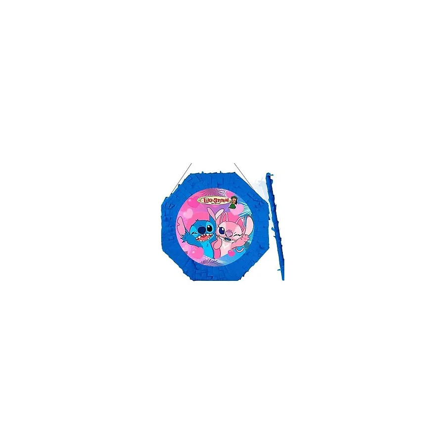 Pinyata LİLO VE STİÇ sopalı 42 cm sopalı