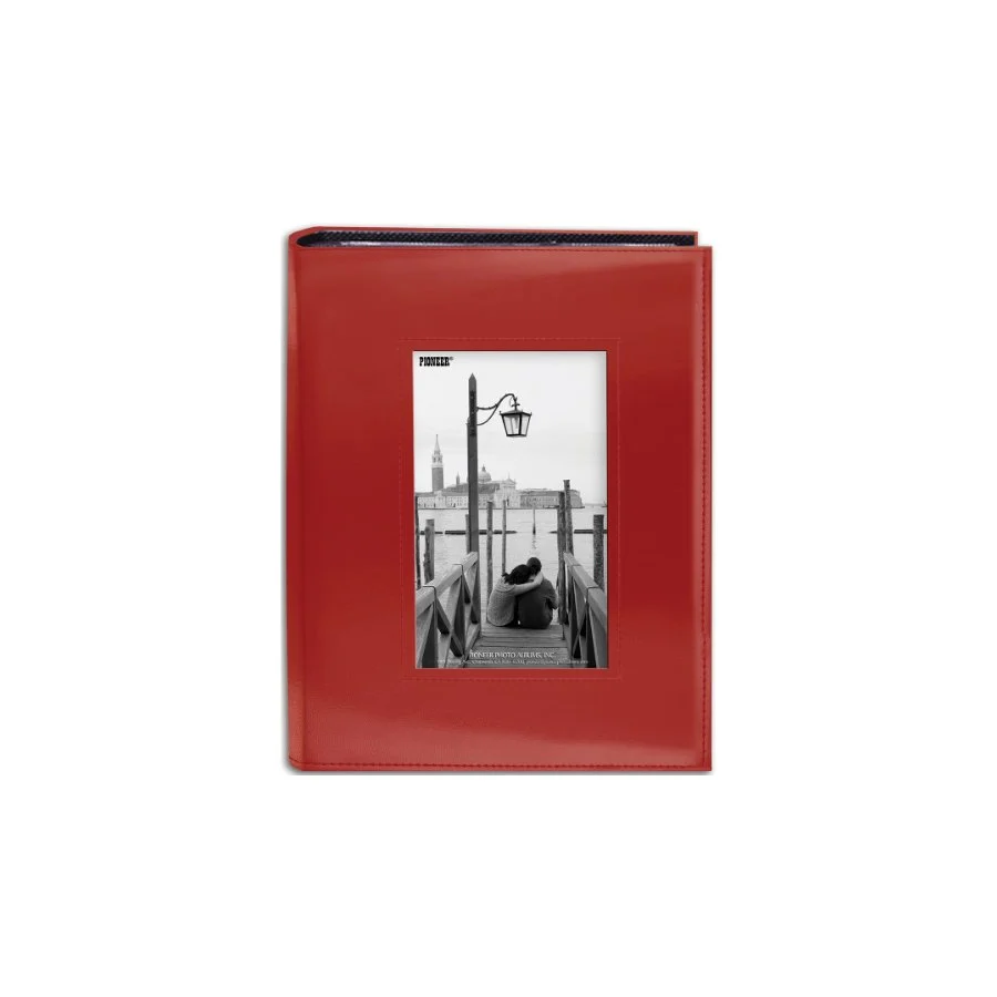 Pioneer Dikişli Çerçeve Fotoğraf Albümü 7 x 9 200 Cep-Kırmızı,
