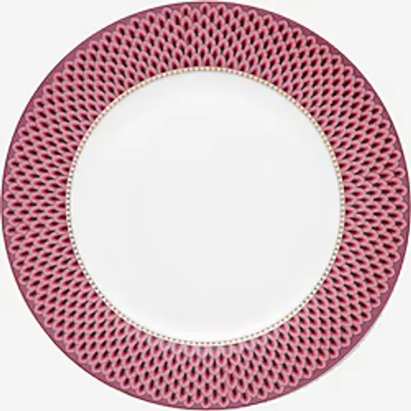 Pip Studio Flower Festival Kırmızı Porselen Yemek Tabağı 26,5 cm - 1 Adet