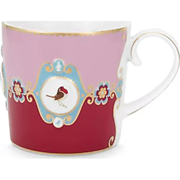 Pip Studio Kupa LOVEBİRDSKIRMIZIPEMBEMDLYNKÜÇÜKMUG