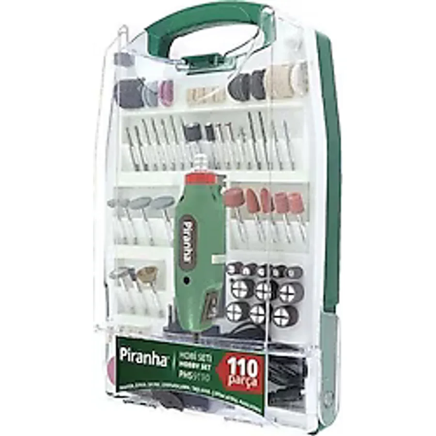 Piranha 110 Parça Mini Taşlama Gravür Seti