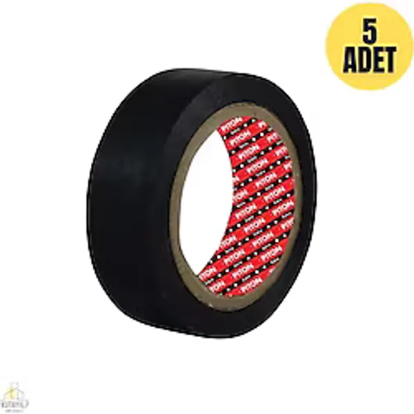 Piton Elektrik Bandı İzole Bant Siyah (5ADET)