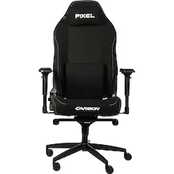 Pixel Carbon Ergonomik Kumaş Oyuncu Koltuğu 4d Kolçak Class 4 Amortisör Bel Destekli - Siyah