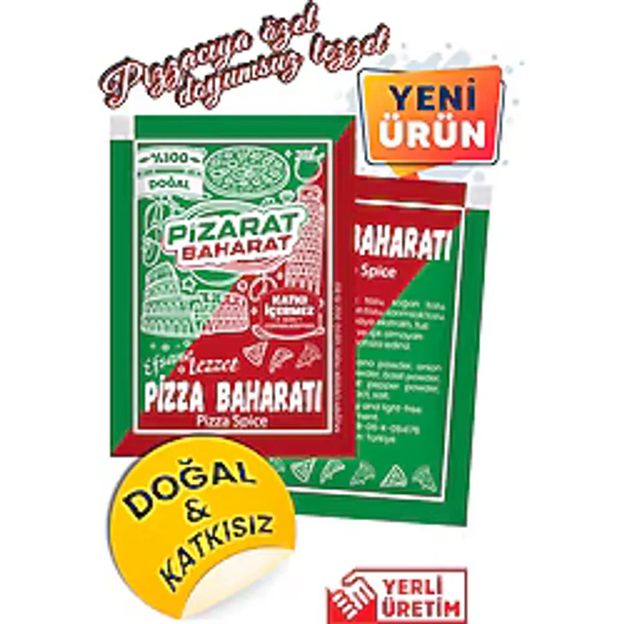 Pizarat Tek Kullanımlık Pizza Baharatı Pizza Çeşnisi 3000'li