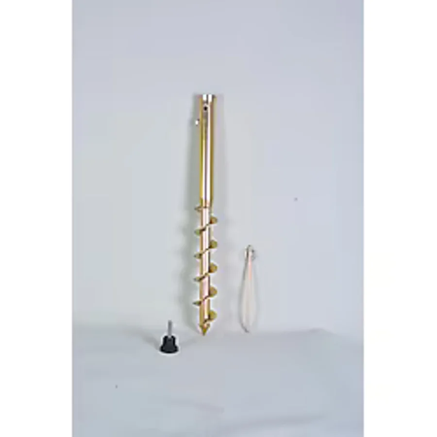 Plaj Bahçe Şemsiye Kazığı 3 cm Ağız Çapı (Galvaniz Sarı)